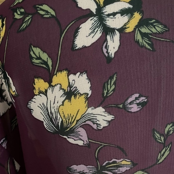 Wallflower‎ Women's Open Front Floral Boho Kimono Sz. XS NWOT - Picture 4 of 7